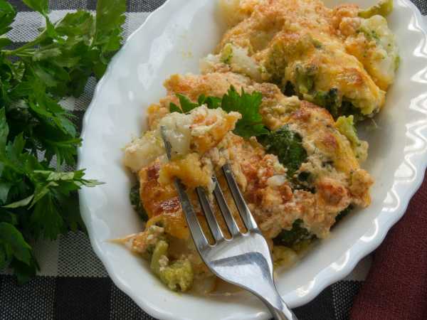 Запеканка из брокколи и цветной капусты с сыром - пошаговый рецепт с фото на баня-на-окружной.рф