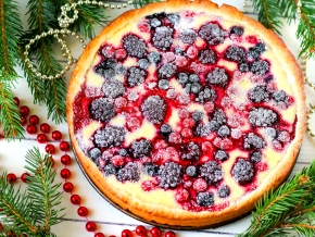 Открытый пирог с ягодами рецепт