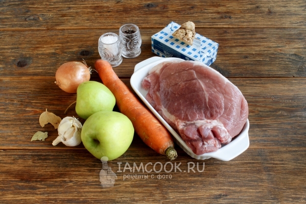 Ингредиенты для свиного паштета в домашних условиях