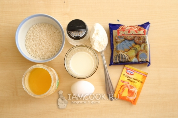Ингредиенты для оладий из рисовой каши