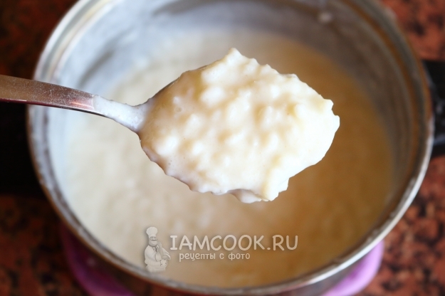 Фото молочной каши из риса и манки