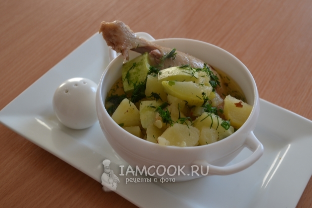 Рецепт тушеной курицы с картошкой и кабачками