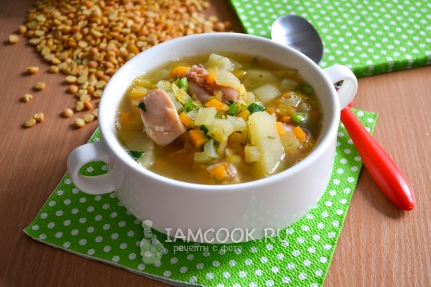 Рецепт горохового супа с копченым окорочком