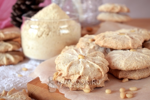 Рецепт белково-орехового печенья с кедровой мукой