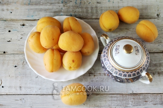 Ингредиенты для абрикосового варенья с ядрышками на зиму