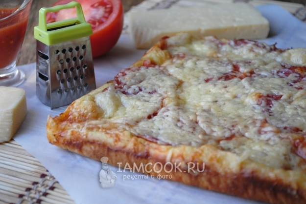 Рецепт пиццы из жидкого теста на кефире