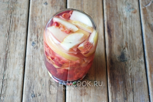 Рецепт компота из яблок и вишни на зиму