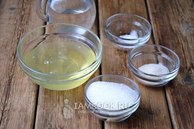Ингредиенты для заварного белкового крема с агар-агаром
