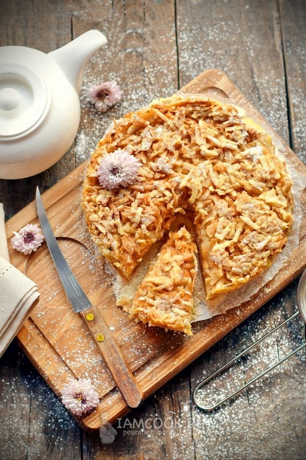 Открытый Яблочный Пирог Рецепты С Фото