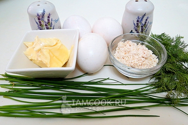 Ингредиенты для яиц, жаренных в скорлупе (Jajka smazone w skorupkach)