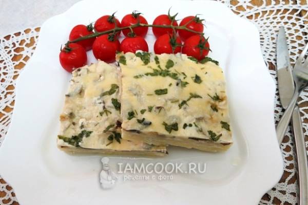 Жюльен с картошкой и грибами