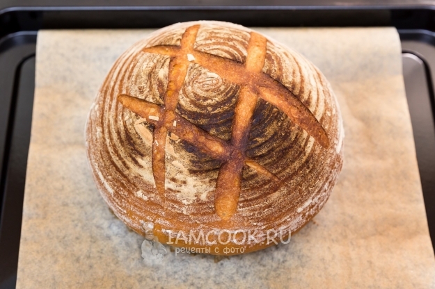 Фото круглого хлеба в духовке