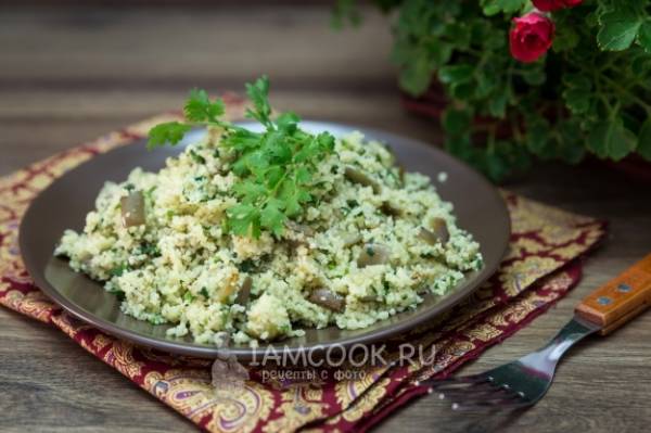 Баклажаны, фаршированные кус-кусом