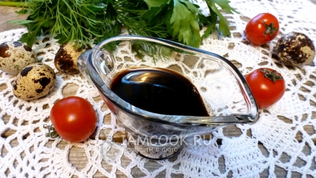 Рецепт бальзамического крем-соуса