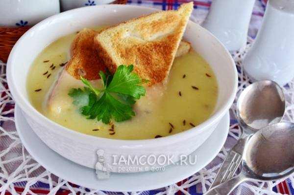 Картофельный суп со сметаной по-чешски