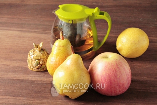 Ингредиенты для смузи с яблоком и грушей