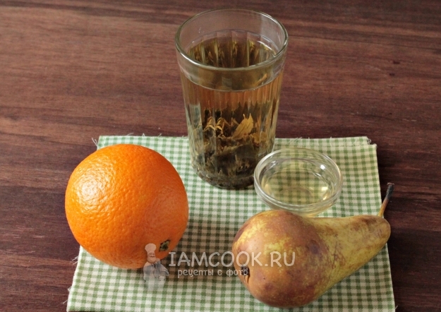 Ингредиенты для смузи с грушей и апельсином