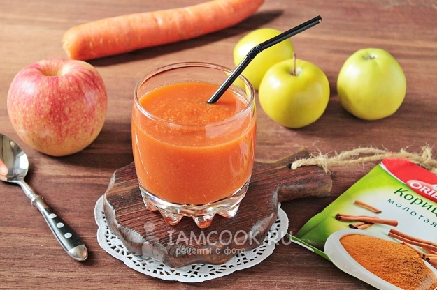 Рецепт смузи из моркови и яблок
