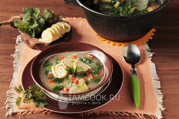 Рецепт супа с крапивой и яйцом
