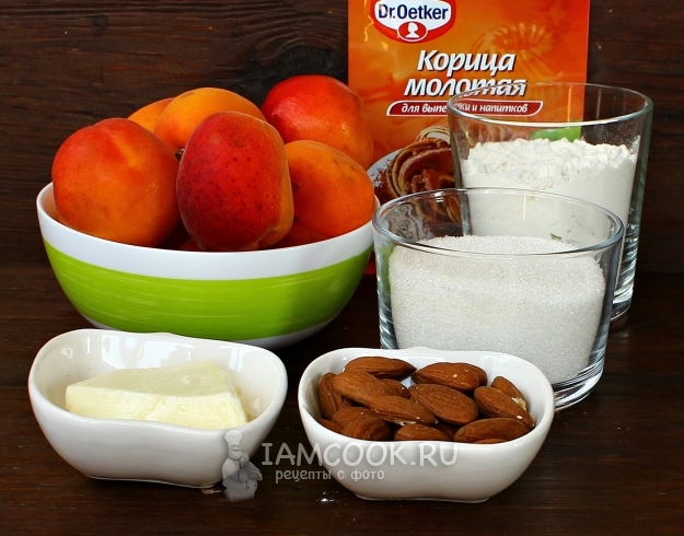 Ингредиенты для абрикосового крамбла