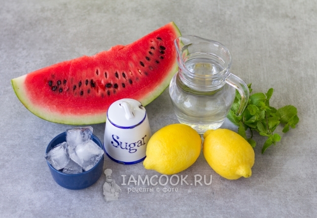 Ингредиенты для арбузного лимонада