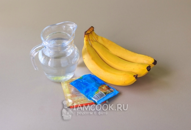 Ингредиенты для бананового молока