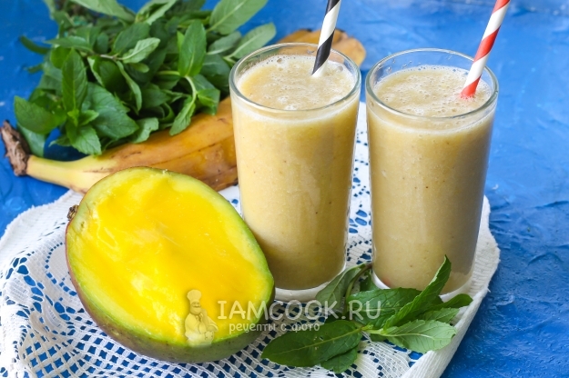 Рецепт смузи с манго и бананом