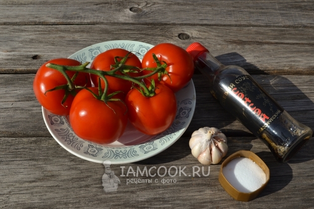 Ингредиенты для помидоров на гриле