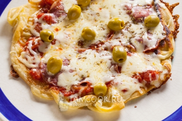 Рецепт пиццы на сковороде без дрожжей