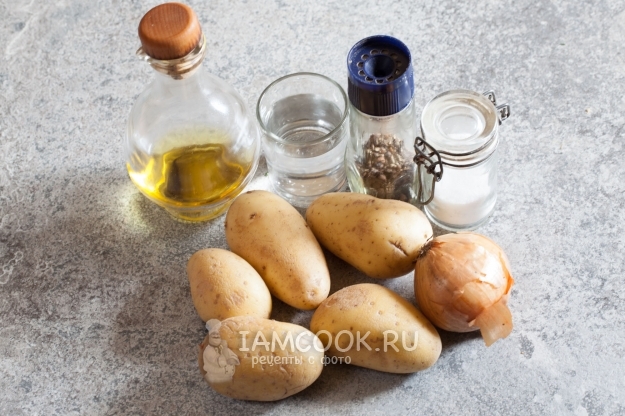 Ингредиенты для супа-пюре с жареной картошкой
