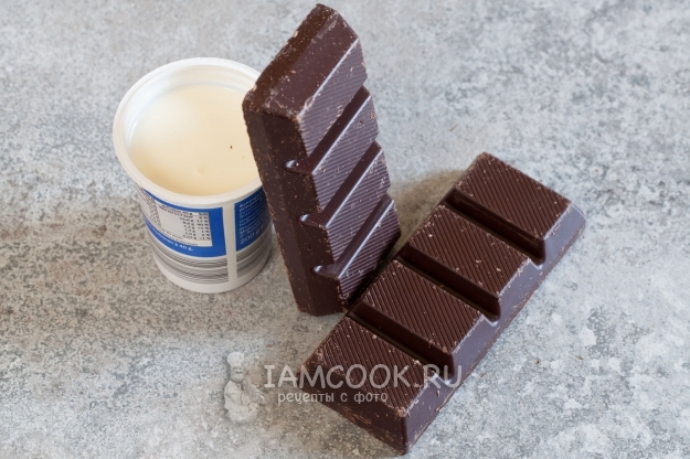 Ингредиенты для классического шоколадного ганаша