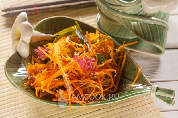 Рецепт моркови по-корейски с водорослями