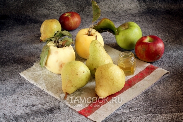 Ингредиенты для фреша из яблок и груш