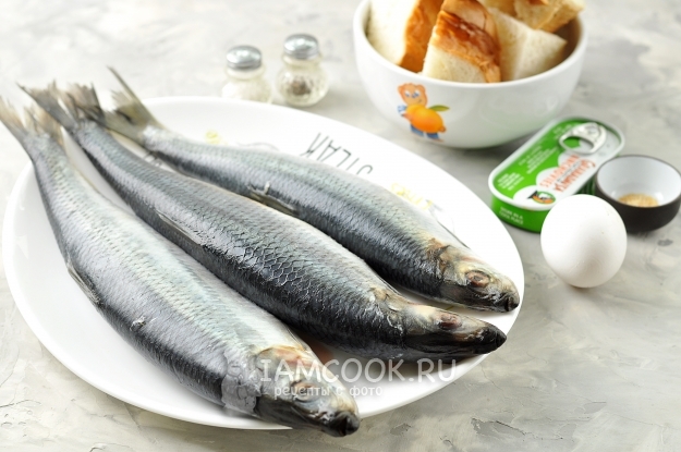 Ингредиенты для рыбных котлет по-фламандски