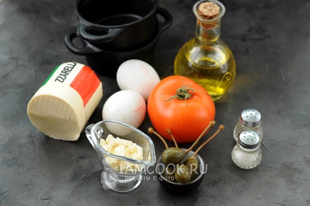 Ингредиенты для яиц по-неаполитански