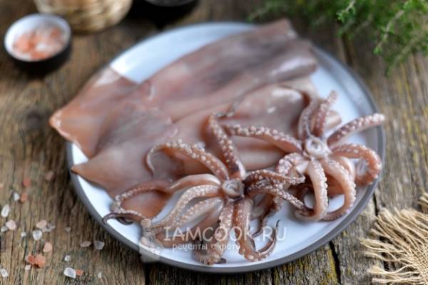 Рецепт на Новый год Свиньи: фаршированные кальмары 