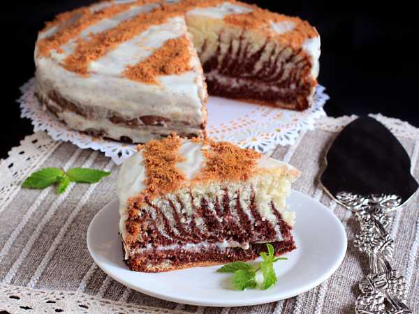 Бисквитный торт с кремом из сметаны и творожного сыра рецепт с фото пошагово
