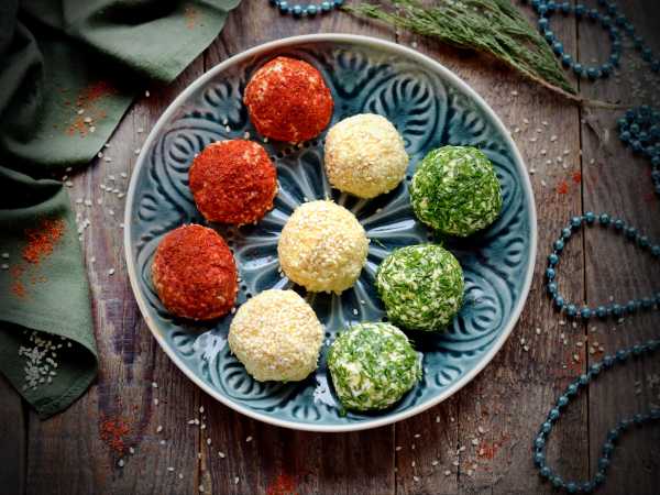 Цветные Сырные Шарики | Закуски и салаты# | Гениальная кулинария - Рецепты вкусных и полезных блюд