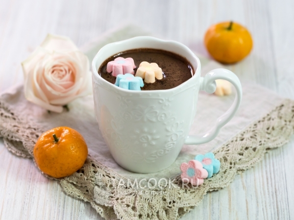Горячий шоколад с арахисовой пастой, рецепт с фото