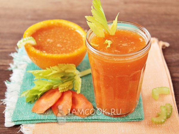 Смузи из моркови и сельдерея, рецепт с фото