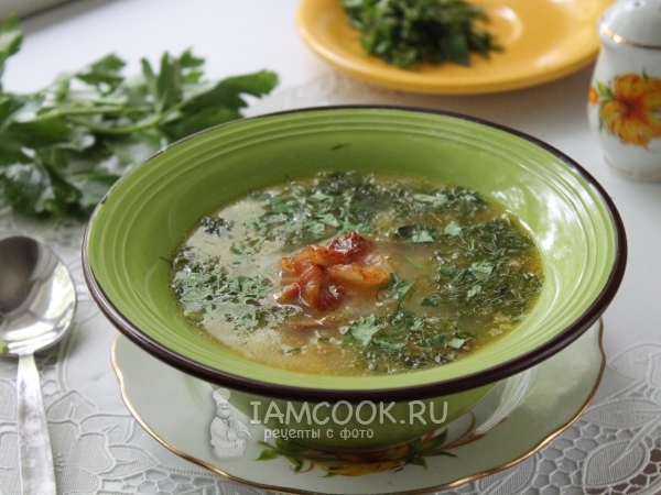 Гороховый суп с копченым салом, рецепт с фото