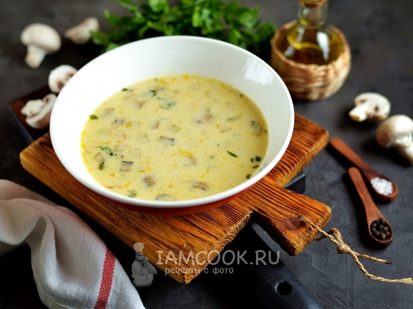 Суп из кабачков с плавленным сыром, рецепт с фото