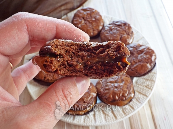 Печенье «Брауни» с начинкой, рецепт с фото