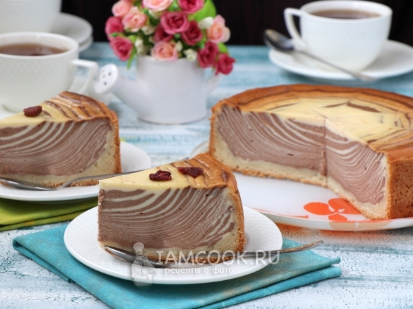 Шоколадно-творожный мраморный пирог рецепт с фото, как приготовить на irhidey.ru