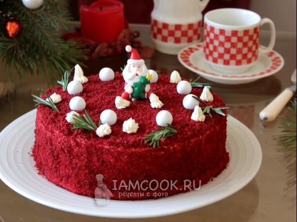 Торт «Красный бархат» с кремом чиз, рецепт с фото
