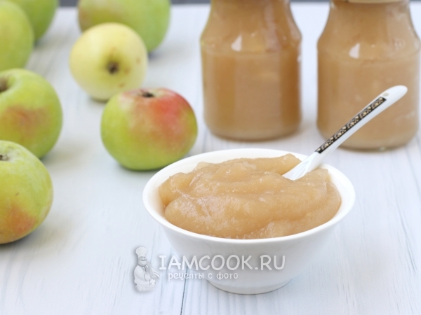 Яблочное пюре со сливками на зиму — рецепт с фото пошагово