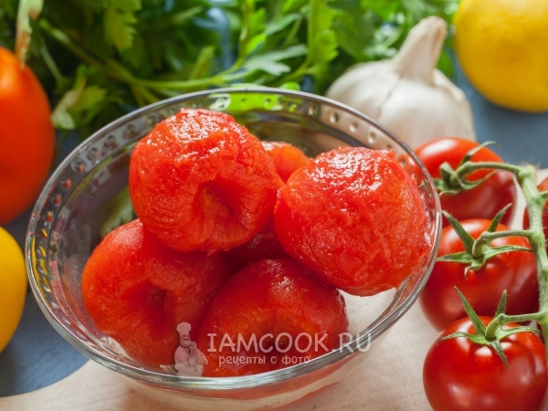 Бланшированные помидоры, рецепт с фото