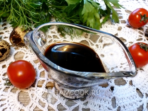 Бальзамический крем-соус, рецепт с фото