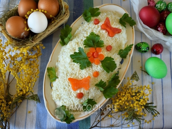 Салат «Пасхальное яйцо», рецепт с фото