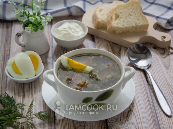 Щавелевый суп с говядиной (классический рецепт), рецепт с фото